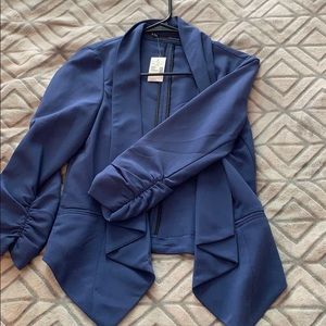 Blue fitted jacket